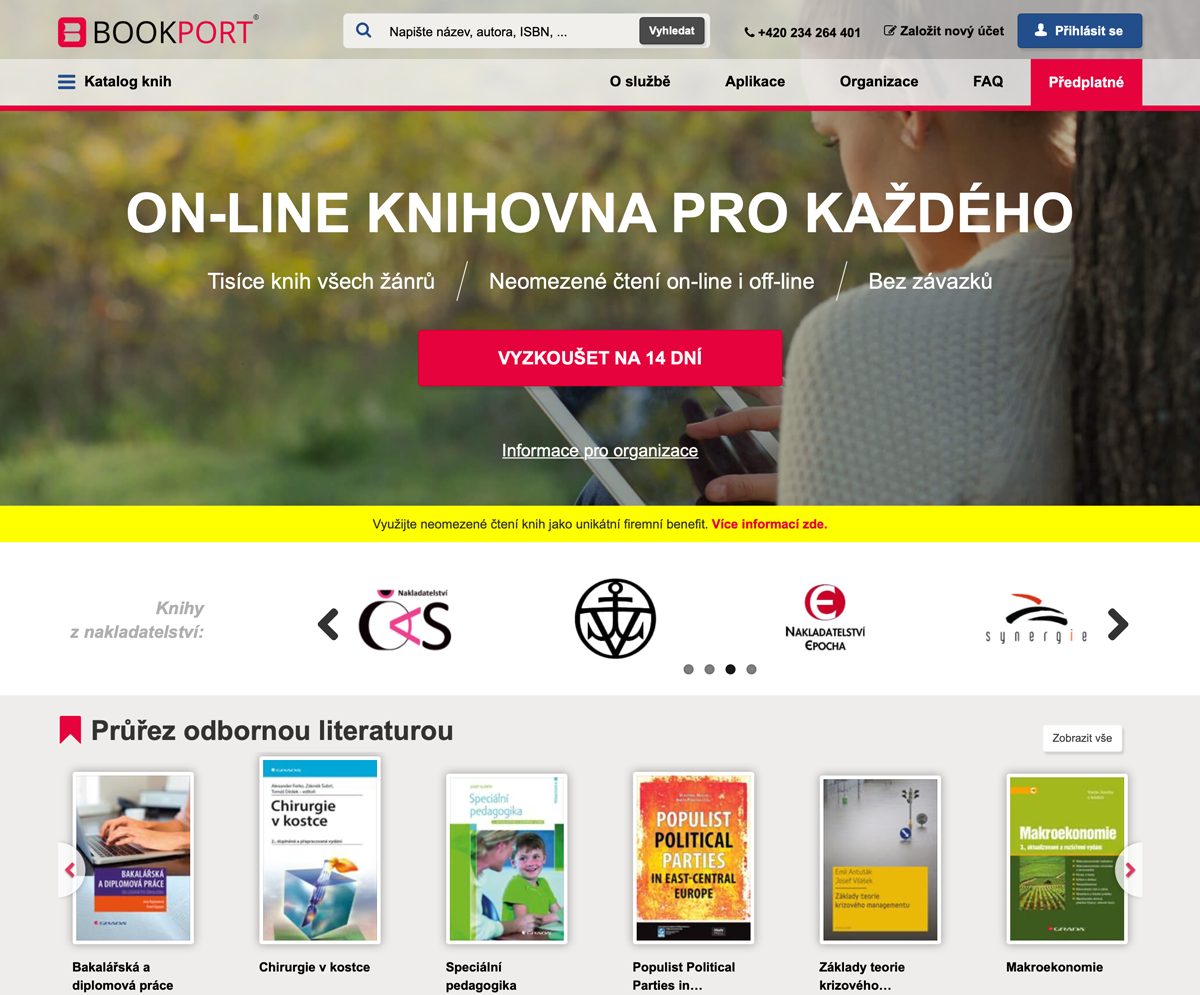 E-book library with cloud-native reading