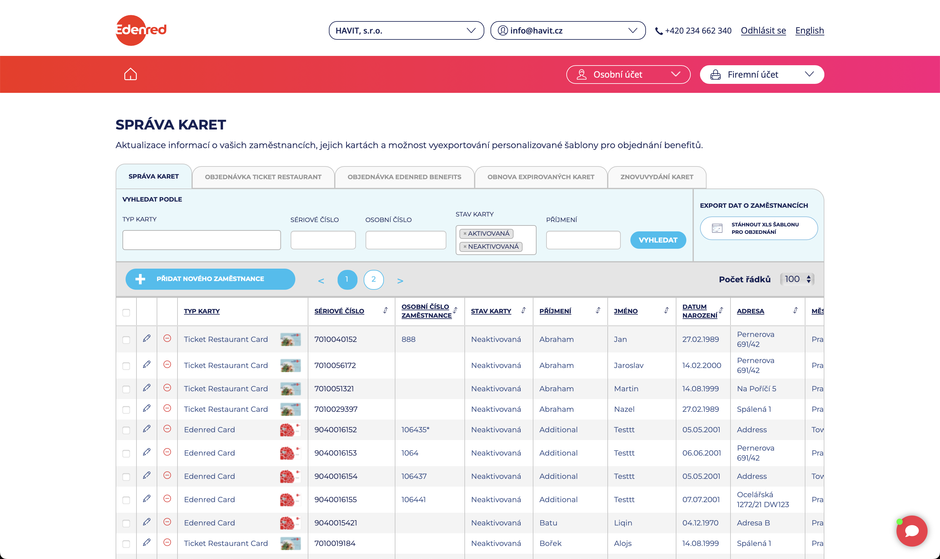 Streamlined voucher and card ordering